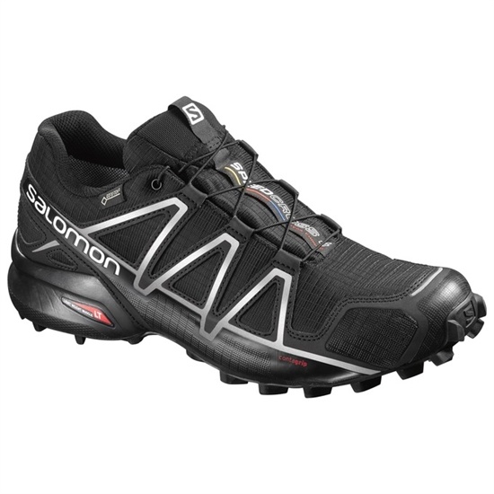 Black Men's Salomon SPEEDCROSS 4 GTX Trail Running Shoes | 210759-WRC