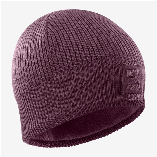Purple Men's Salomon LOGO Hats | 098573-THX
